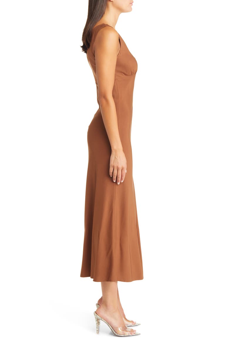 Beja Empire Waist Sleeveless Dress, Alternate, color, BROWN