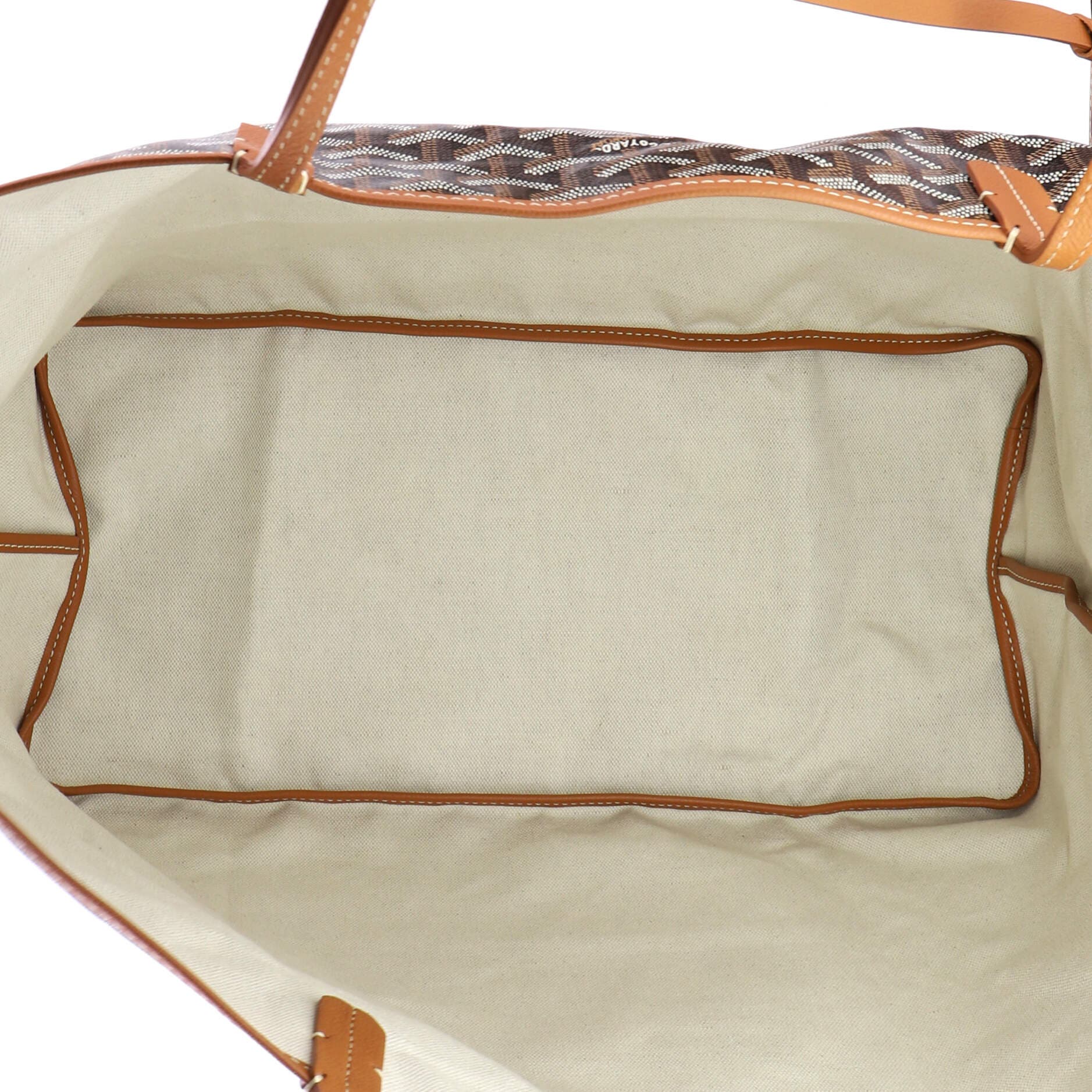 Pre-Owned Goyard Saint Louis Tote Coated Canvas GM, Alternate, color, Brown