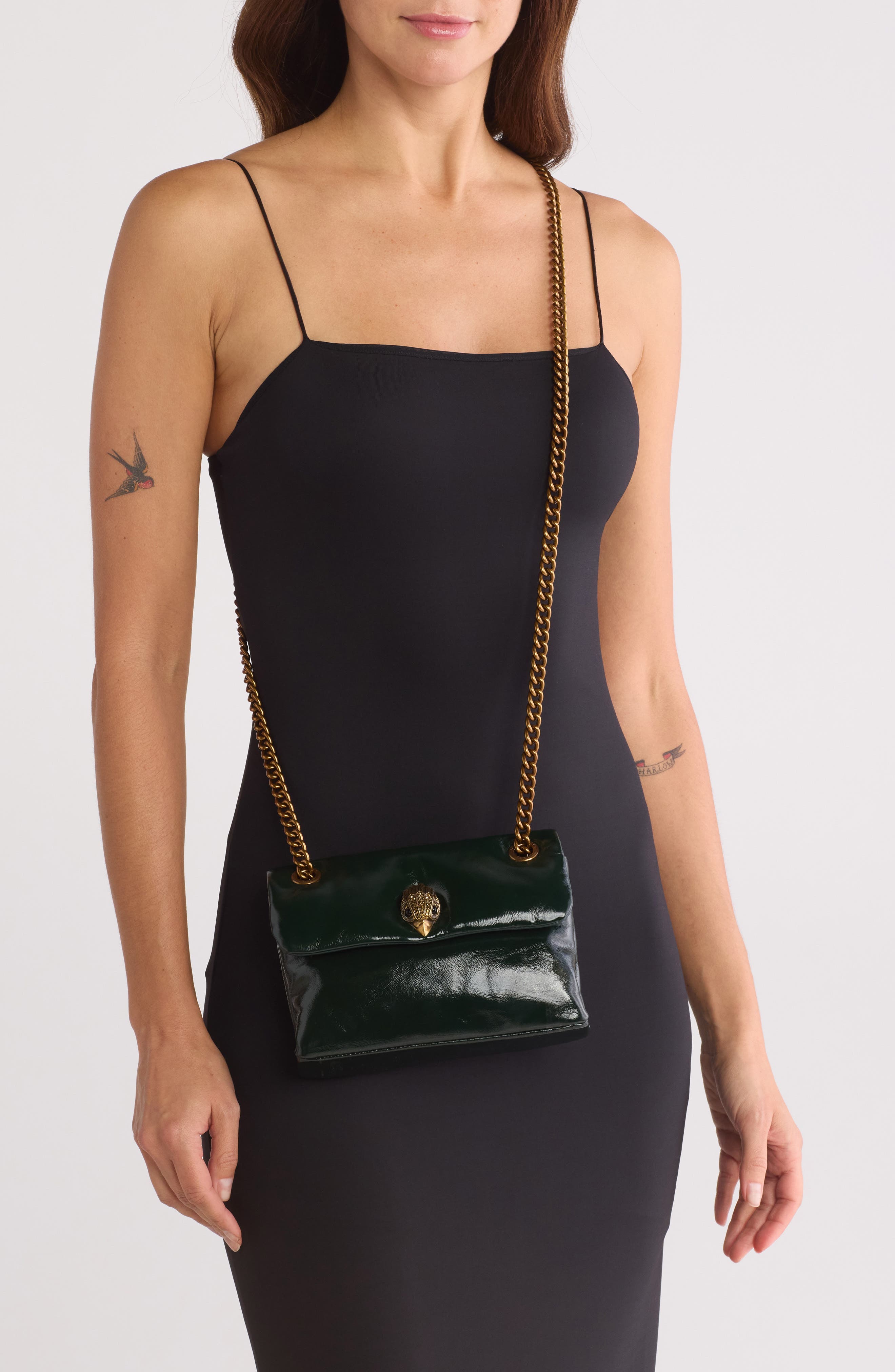 Kurt Geiger London Mini Leather Kew Shoulder Bag, Alternate, color, 