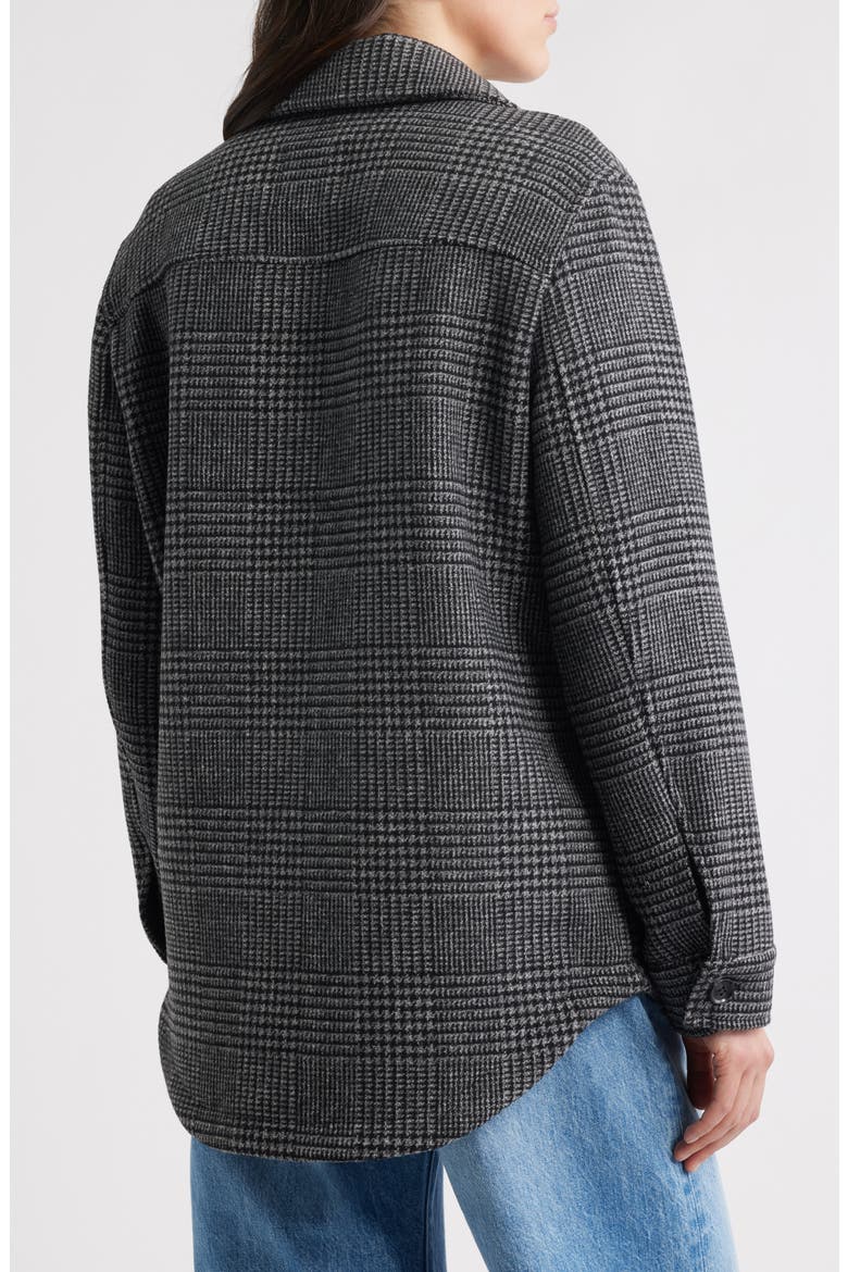 Plaid Shirt Jacket, Alternate, color, GREY/ BLACK