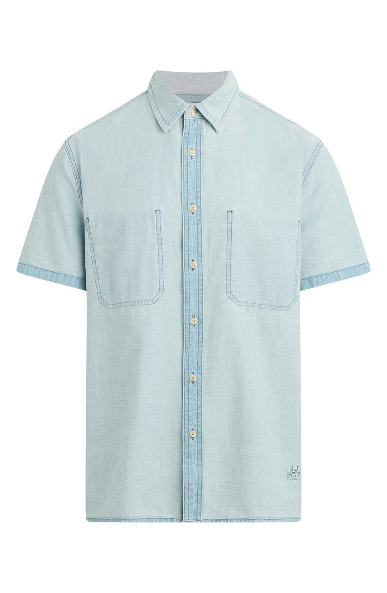 Joe's Reverse Chambray Camp Shirt, Alternate, color, Summer Fade