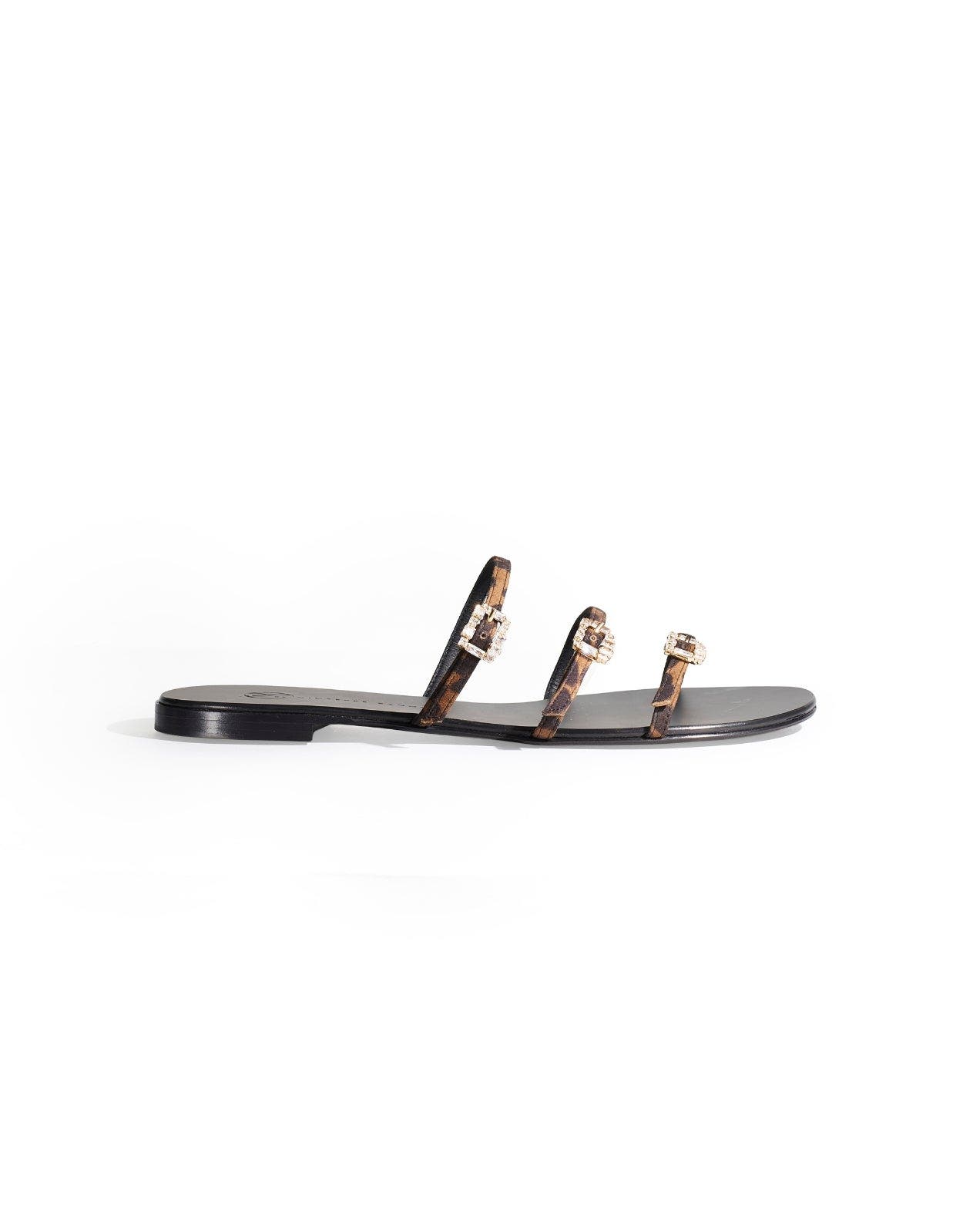Temperley London Eclipse Leather Flat Sandals (Women) | Nordstrom