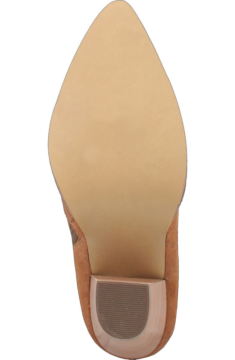 Dingo Fringe Zip-Up Western Boot, Alternate, color, Camel