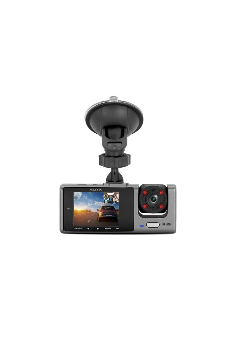 MNCD230WT 3-Channel 1080P Dashcam, Alternate, color, Grey