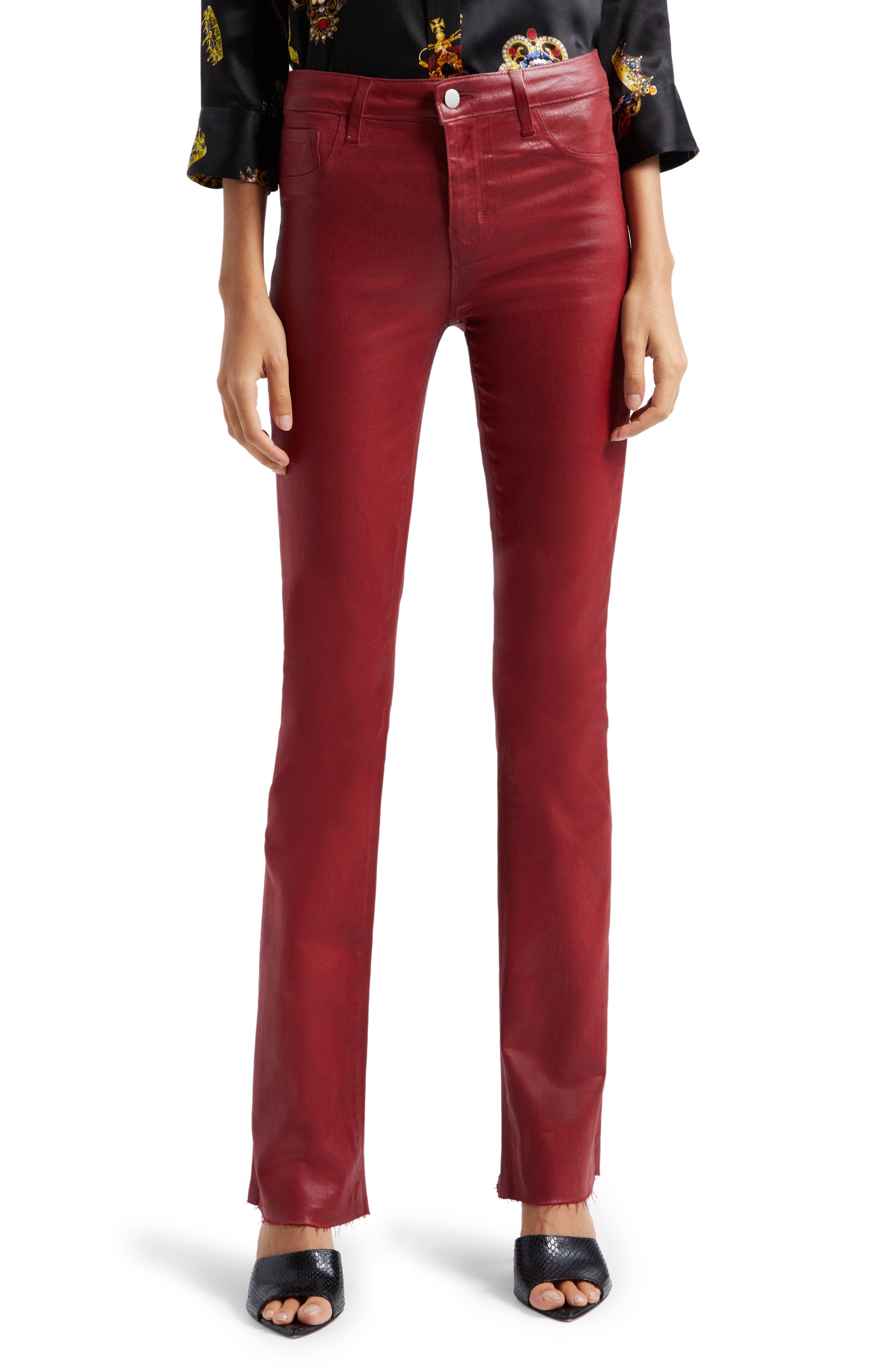 L'AGENCE Ruth High Waist Straight Leg Pants