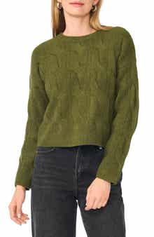 Cable Crewneck Sweater