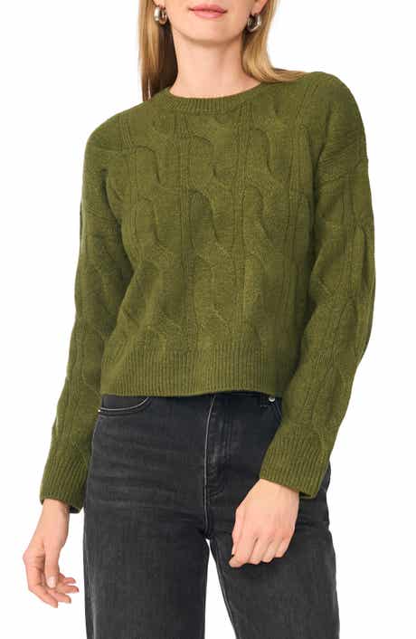 Cable Crewneck Sweater