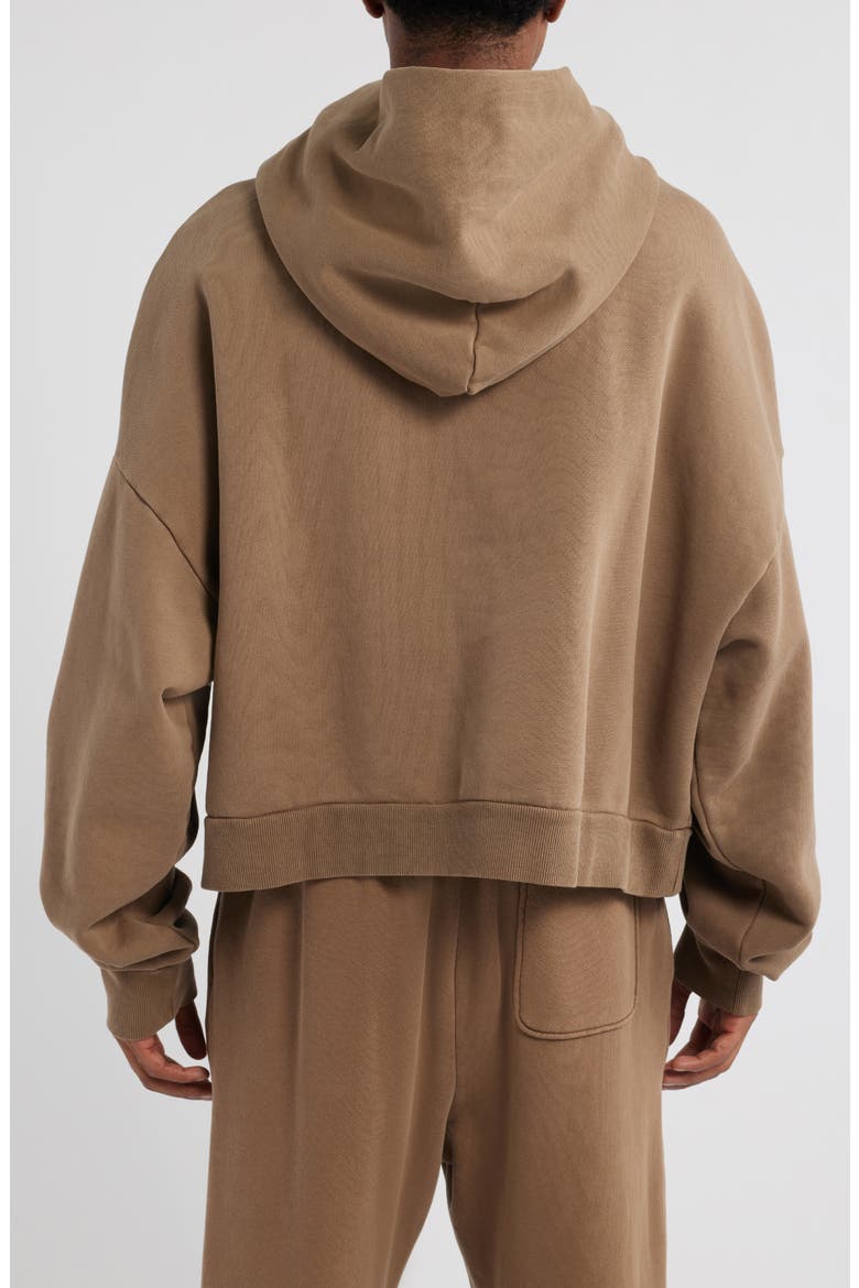 Rectangle Hoodie, Alternate, color, DULL BROWN