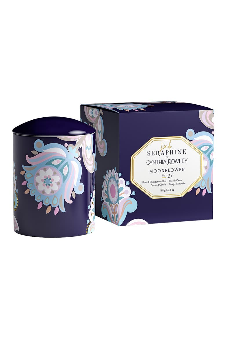 x Cynthia Rowley Moonflower Large Ceramic Jar Candle, Main, color, MOONFLOWER