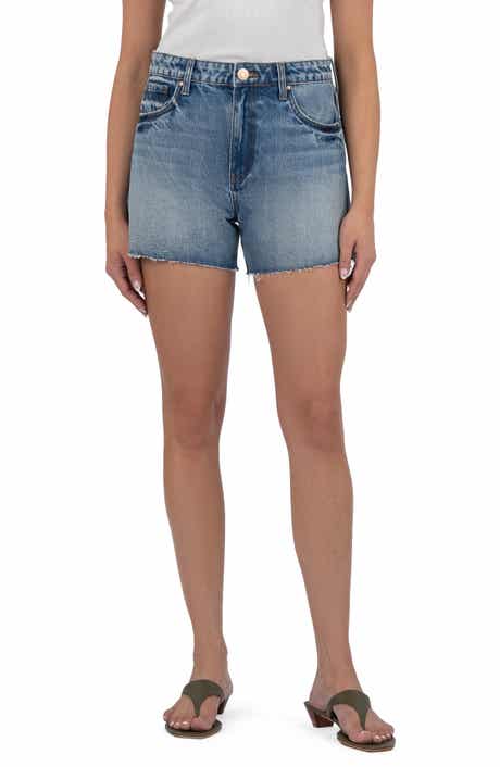 KUT from the Kloth Taylor High Waist Denim Shorts