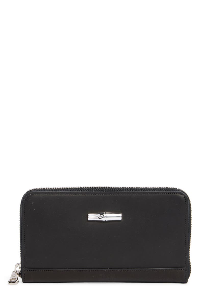 Heritage Zip Around Wallet, Main, color, BLACK
