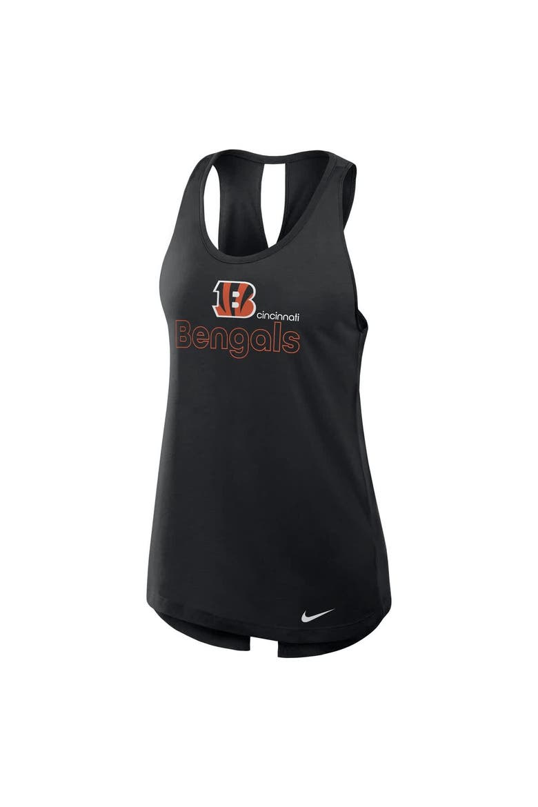 Women's Nike Black Cincinnati Bengals  Crossback Performance Tank Top, Alternate, color, Black