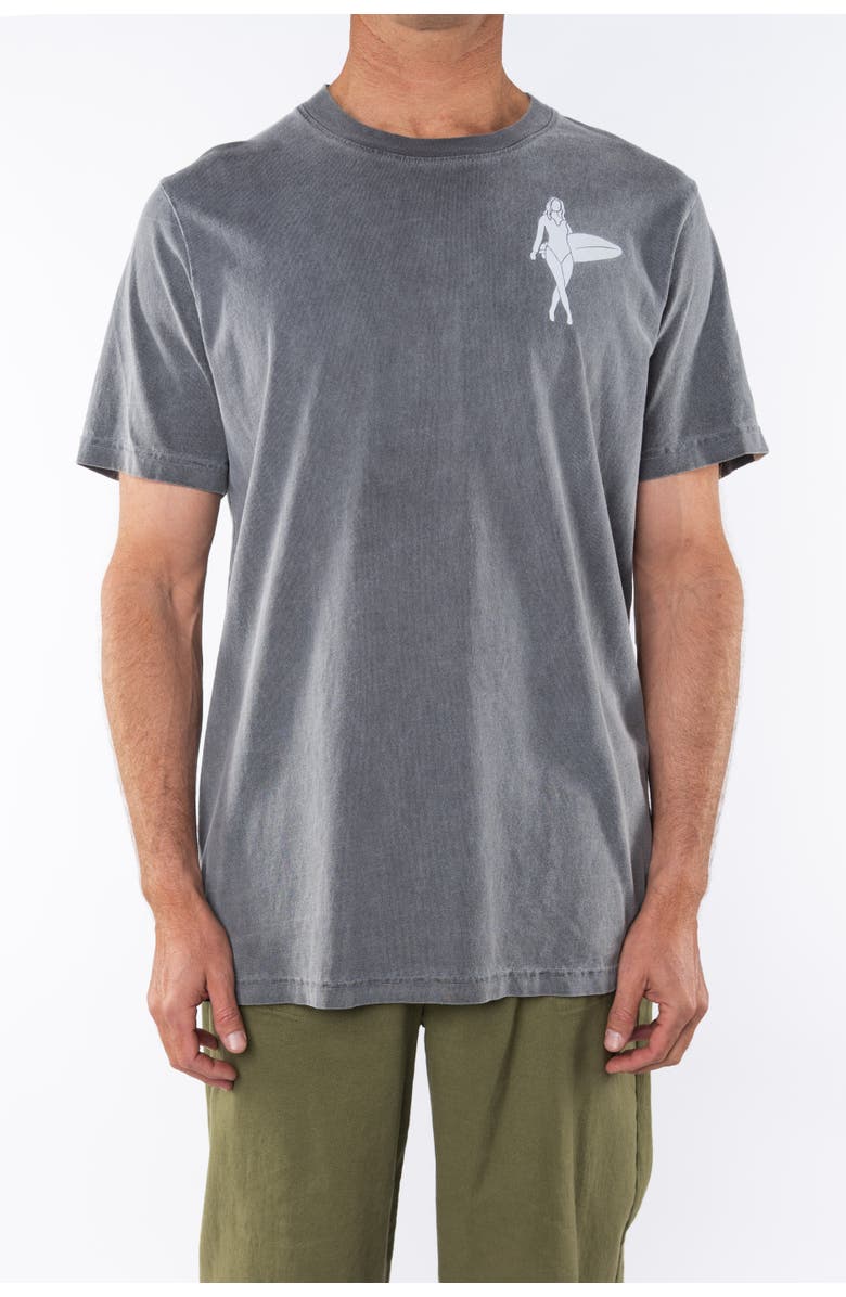 ARIKO Surf Gal Graphic T-shirt, Alternate, color, Sea Grey