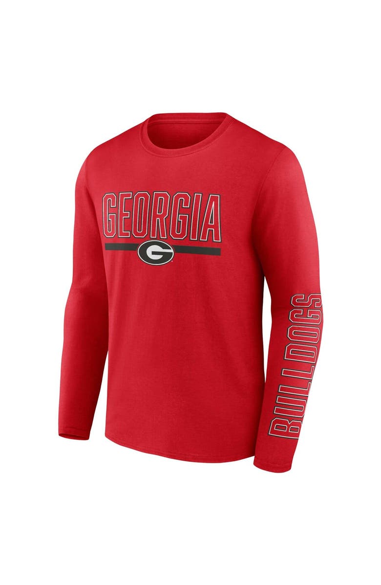 PROFILE Men's Profile Red Georgia Bulldogs Big & Tall Two-Hit Graphic Long Sleeve T-Shirt, Alternate, color, 