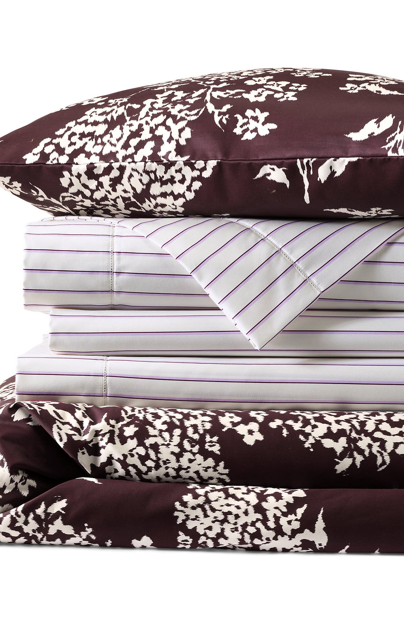 Lush Burgundy Ikat Floral