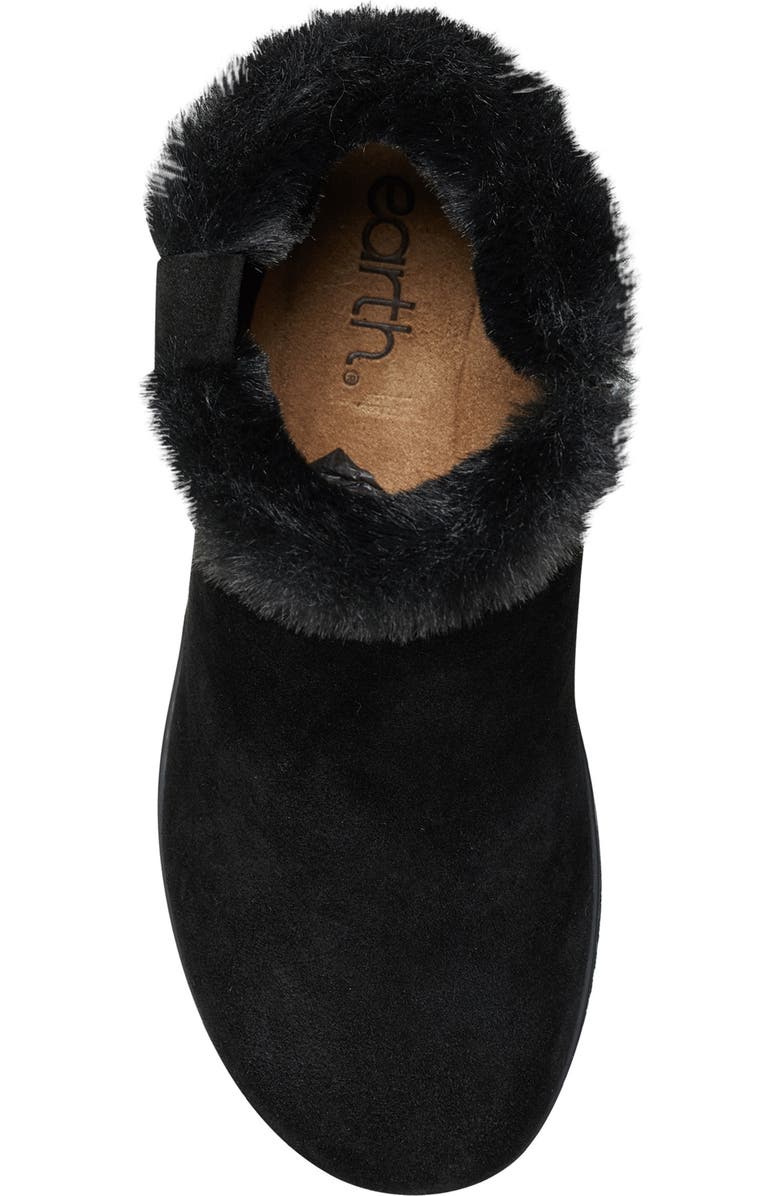 Earth<sup>®</sup> Kim Faux Fur Lined Bootie, Alternate, color, Black