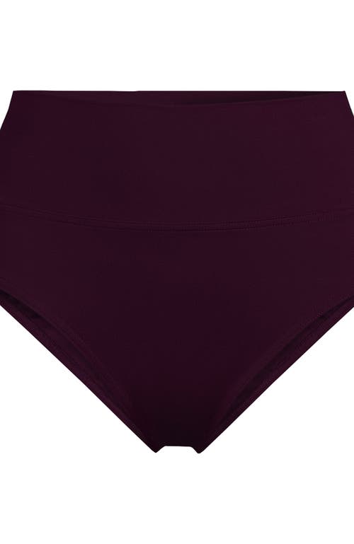 LANDS' END LANDS' END CHLORINE RESISTANT PINCHLESS HIGH WAISTED BIKINI BOTTOMS