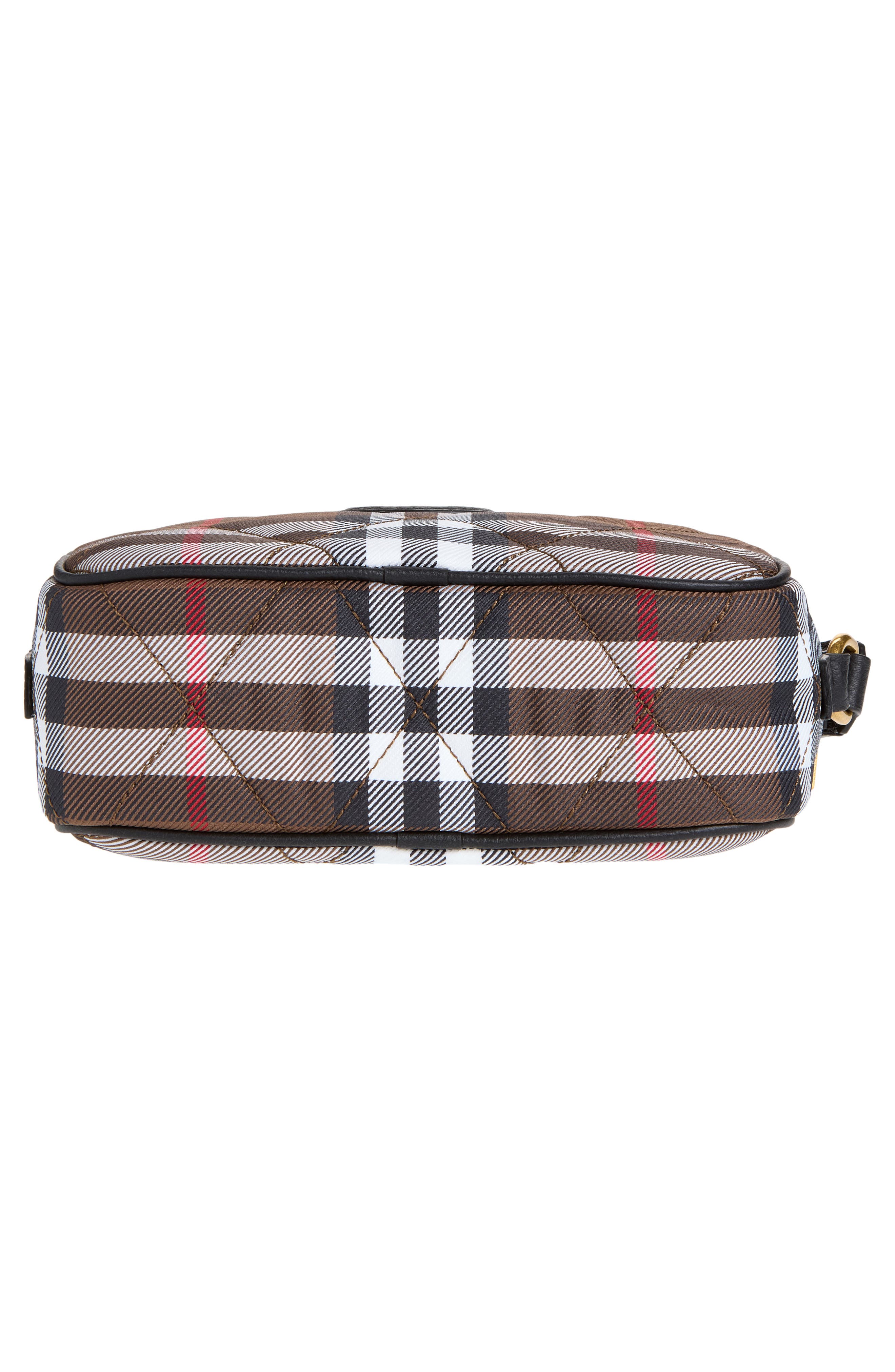 Horseshoe Quilted Nylon Pouch, Alternate, color, CHOCOLATE BROWN