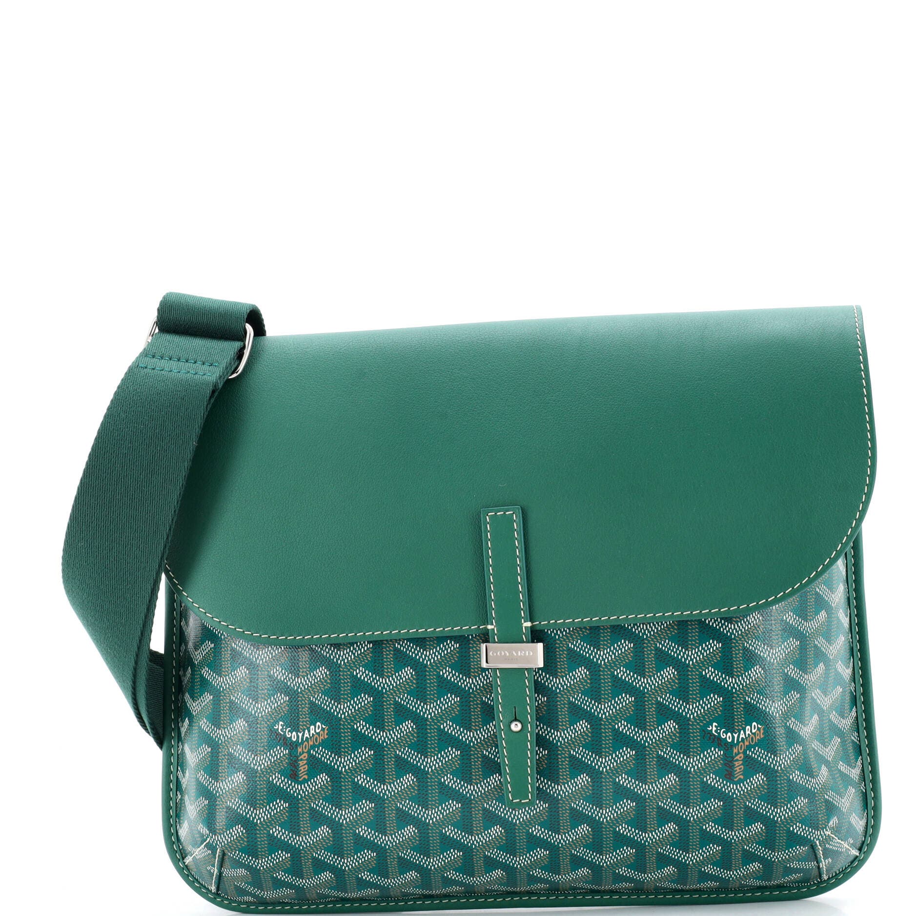 81036096 Coursier Messenger Bag Coated Canvas and Leather, Main, color, 