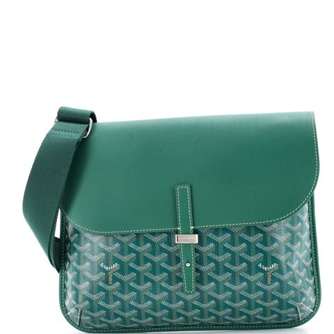 Coursier Messenger Bag Coated Canvas and Leather