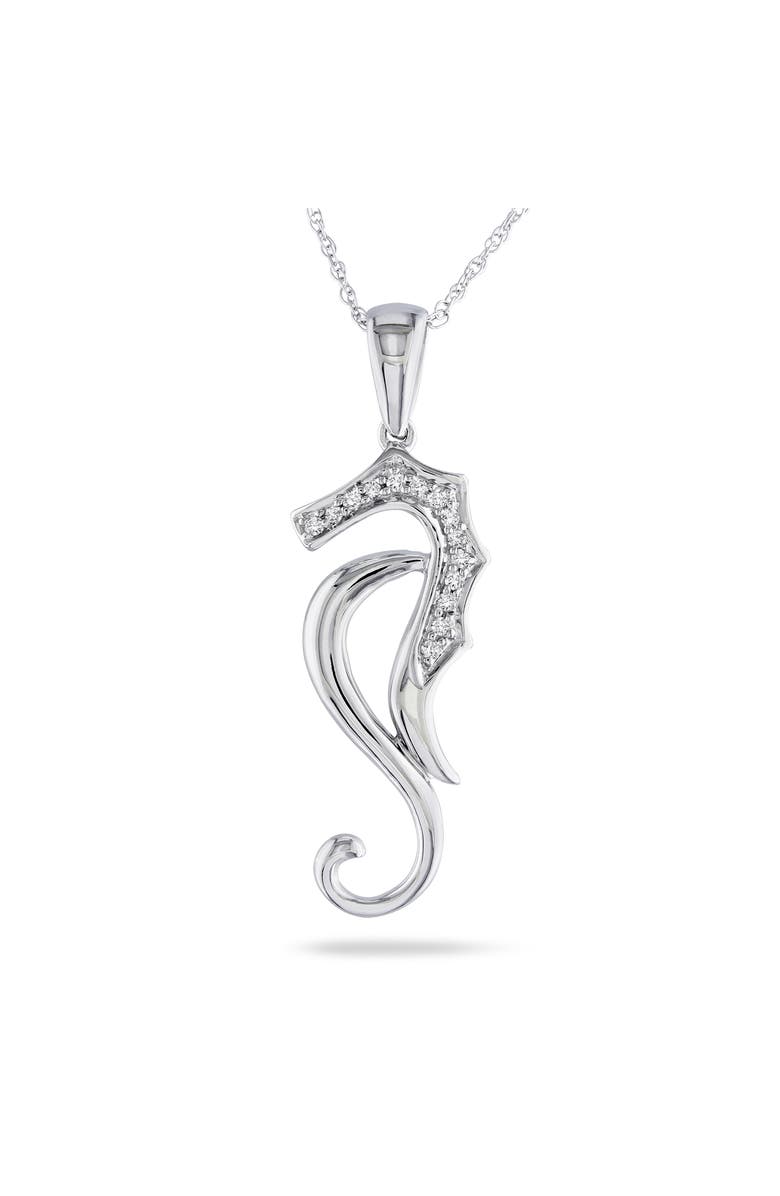 Julianna B. Diamond Nautical Pendant Necklace 10k, Main, color, 10K White Gold