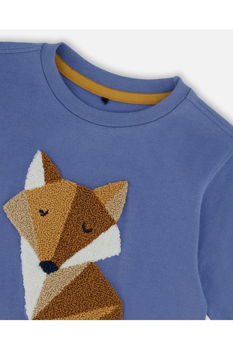 Little Boy's T-Shirt With Applique Blue, Alternate, color, Moonlight Blue