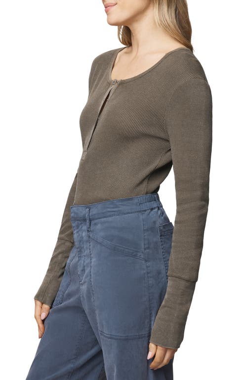 Splendid Classic Thermal Henley In Green