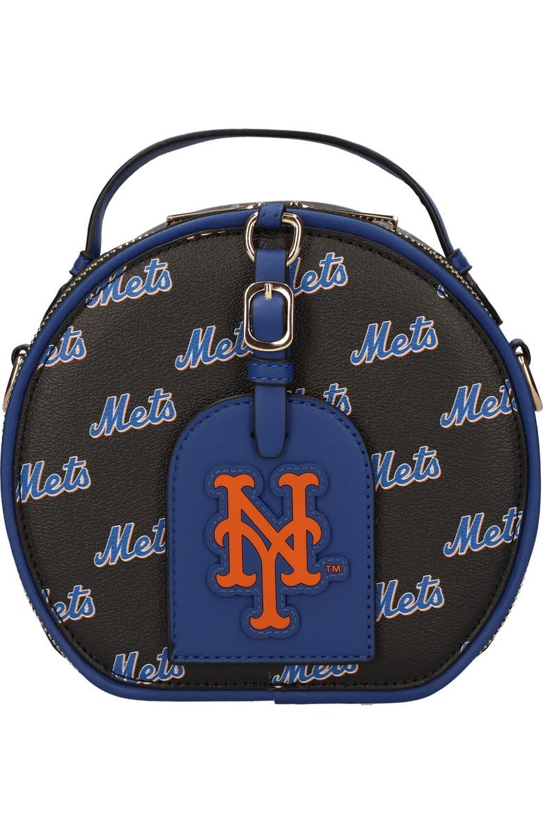 CUCE New York Mets Repeat Logo Round Bag, Main, color, Black