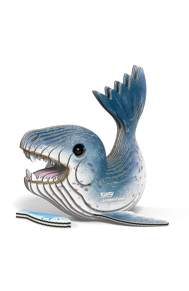 Eugy Puzzles Leopard Seal 3D Puzzle, Alternate, color, NO COLOR