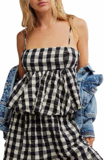Free People MIA PLAID TANK