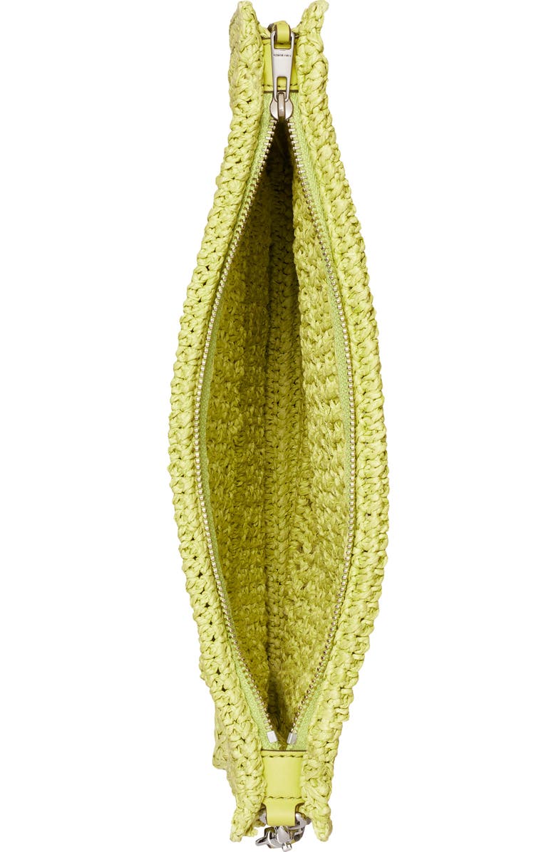 Tory Burch Ella Hand Crochet Wristlet, Alternate, color, Citrus Green