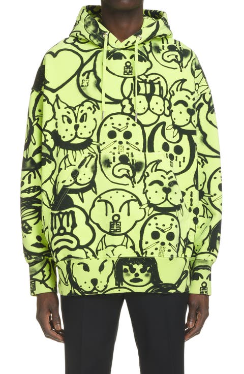 x Chito Graffiti Graphic Cotton Hoodie