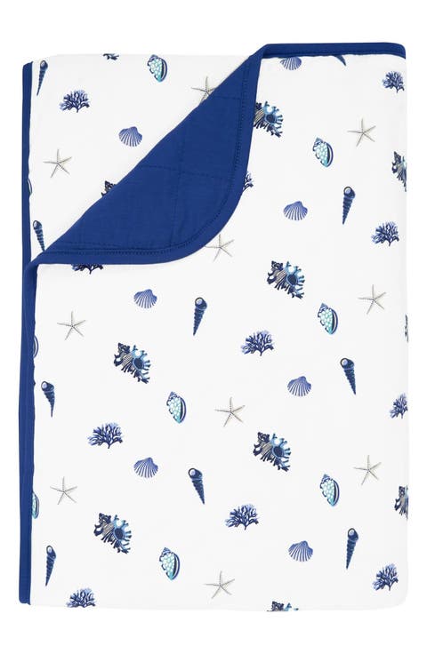 Royal Shell Print Toddler Blanket