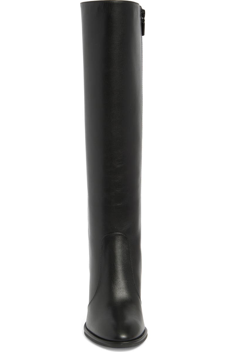 Stuart Weitzman Ryland Tall Leather Boot, Alternate, color, Black