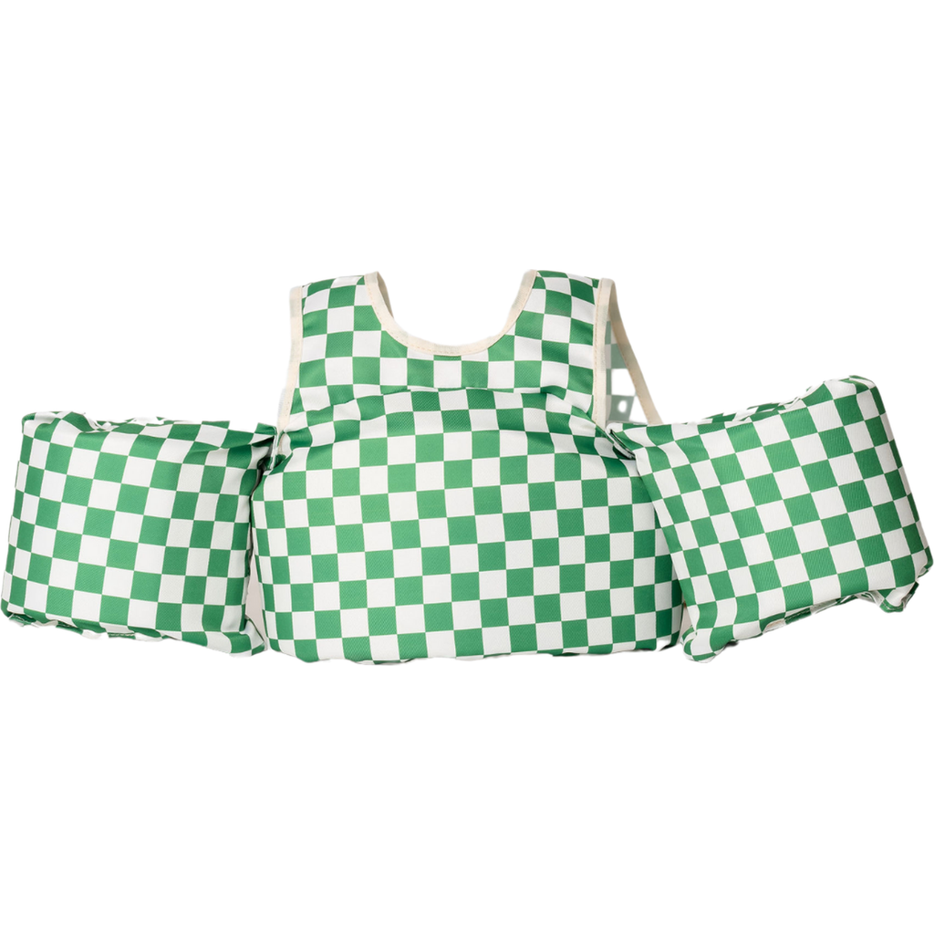 dripfloats Kids Float in Green Checkered  product