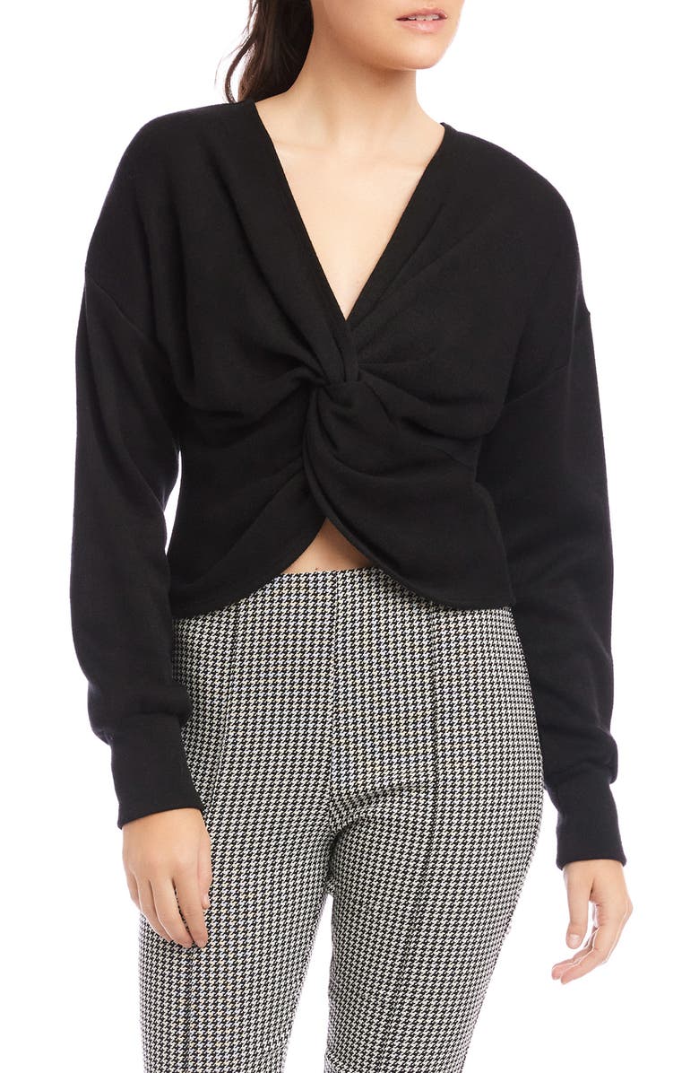 FIFTEEN TWENTY Krista Front Twist Knit Top, Main, color,