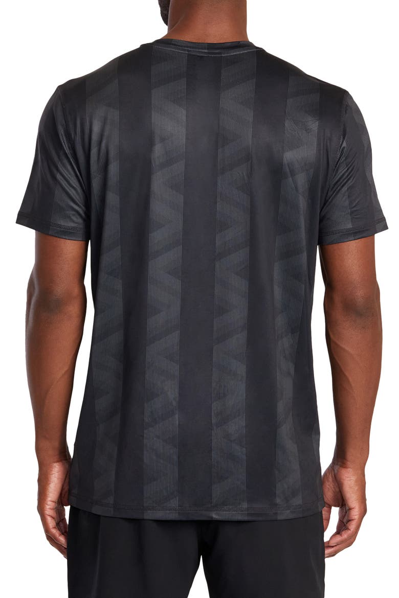 Fielder Vent Stripe Performance Graphic T-Shirt, Alternate, color, RVCA BLUR STRIPE