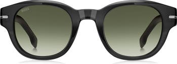 48mm Gradient Small Rectangular Sunglasses