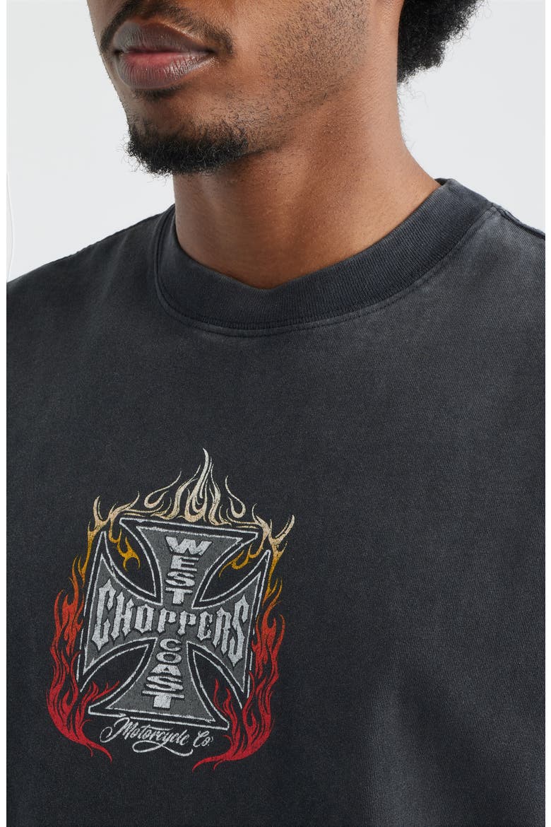 West Coast Choppers Tank, Alternate, color, WASHED BLACK
