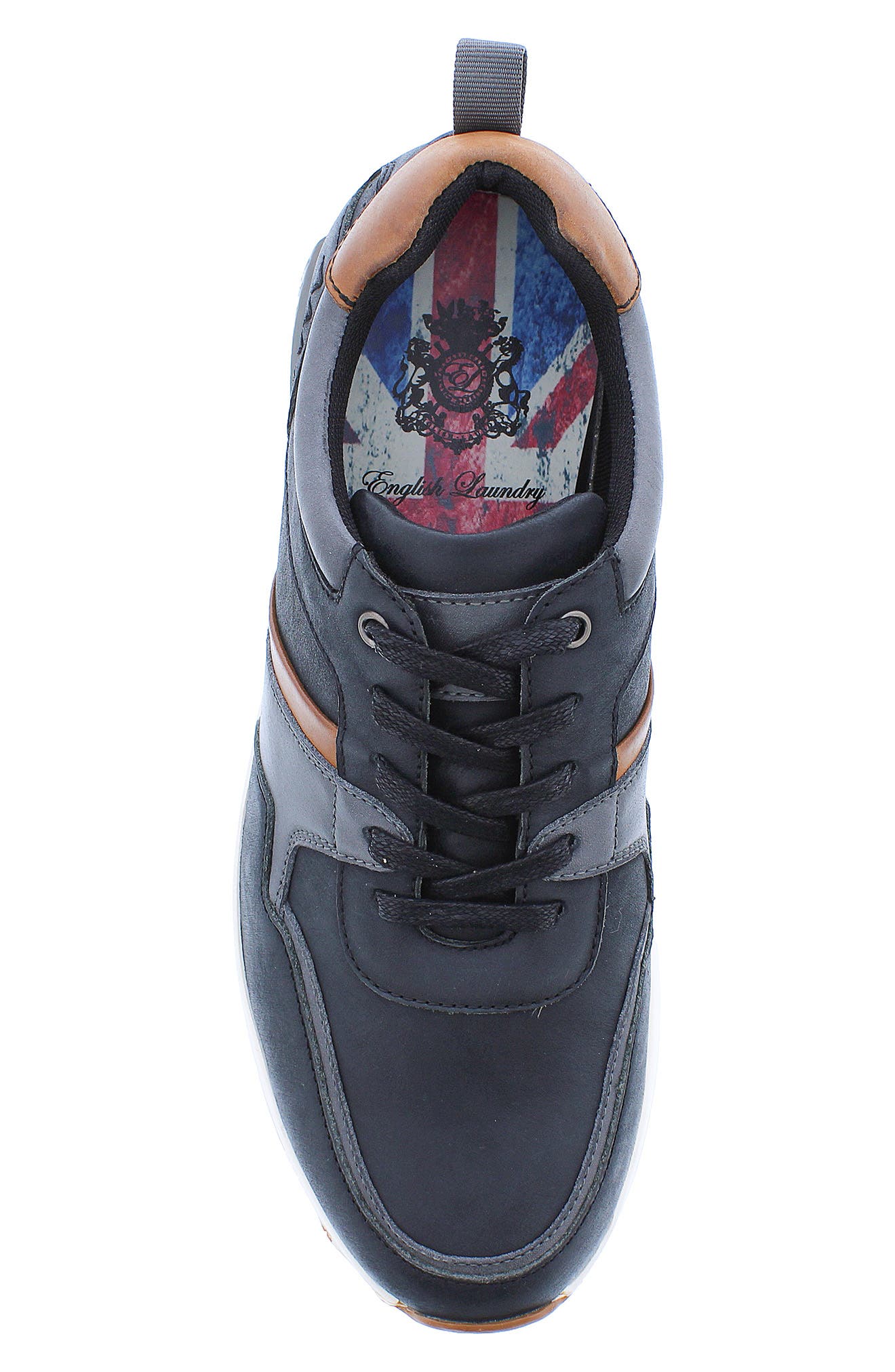 English Laundry Lohan Leather & Suede Sneaker, Alternate, color, 