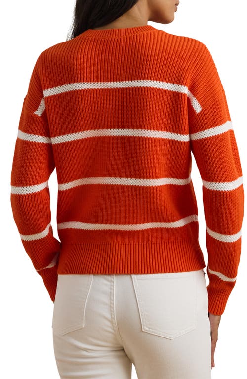 Ralph Lauren Lauren Stripe Linen Crewneck Sweater