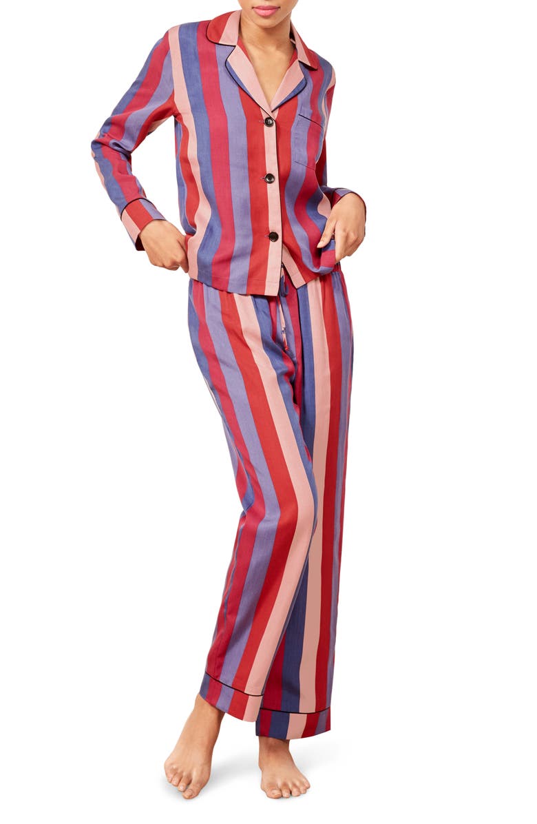 Reformation Stripe Pajamas, Main, color, 