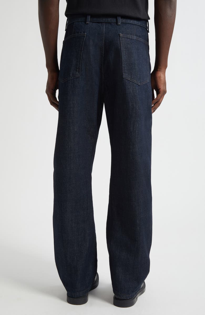 Lemaire Twisted Belted Jeans, Alternate, color, Denim Indigo