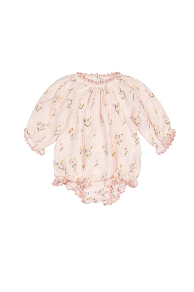 Gauze Romper, Main, color, Tulips