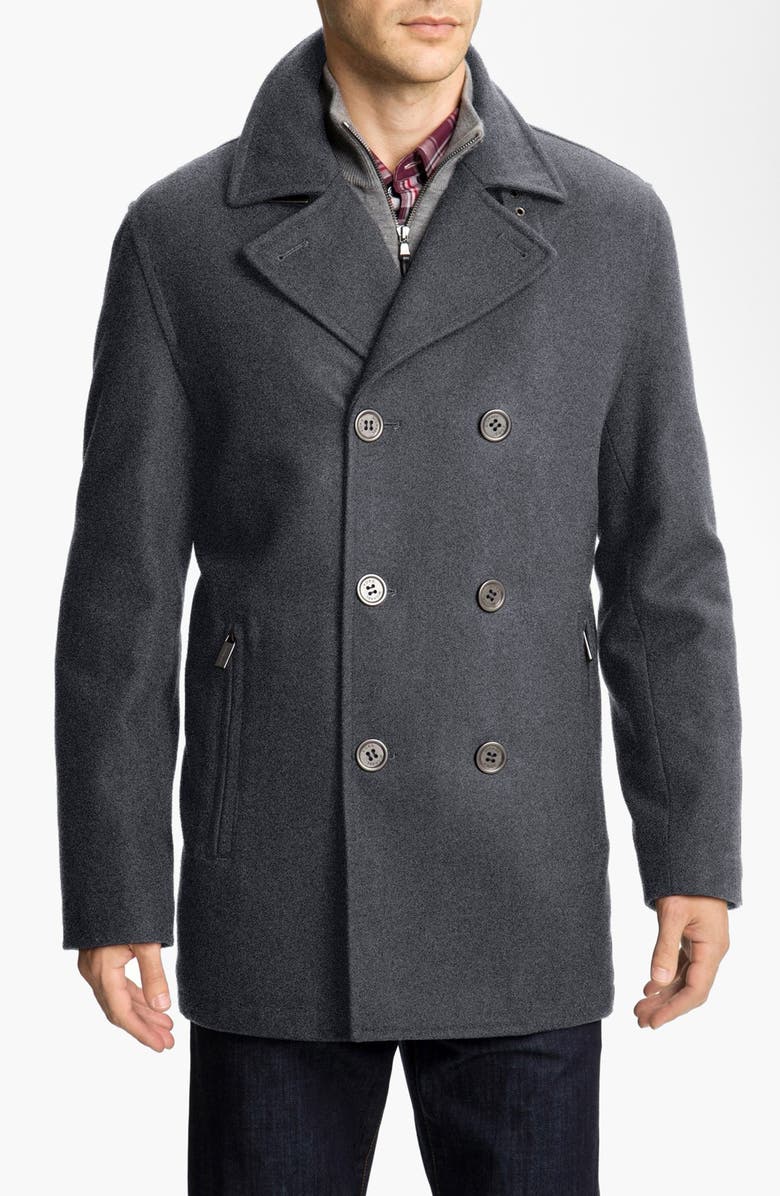 Michael Kors 'San Diego' Wool Blend Peacoat, Main, color, 