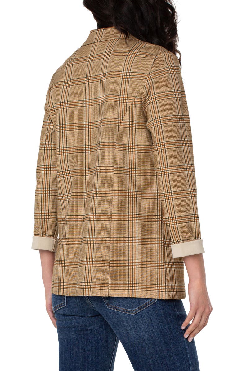 Liverpool Los Angeles Plaid Boyfriend Blazer, Alternate, color,