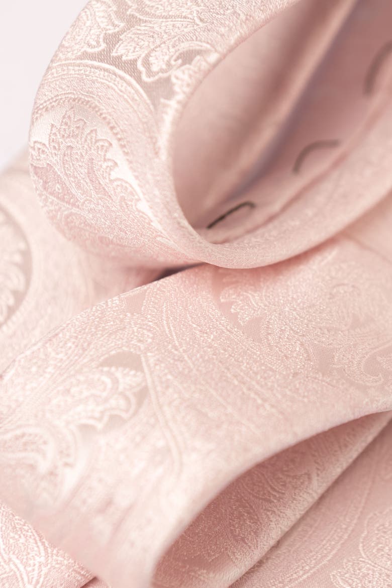 Montecarlo - Extra Long Silk Jacquard Tie for Men, Alternate, color, Pink