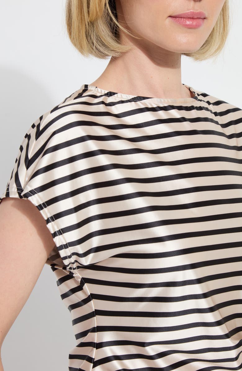 Lysse Bruna Stripe Satin Top, Alternate, color,