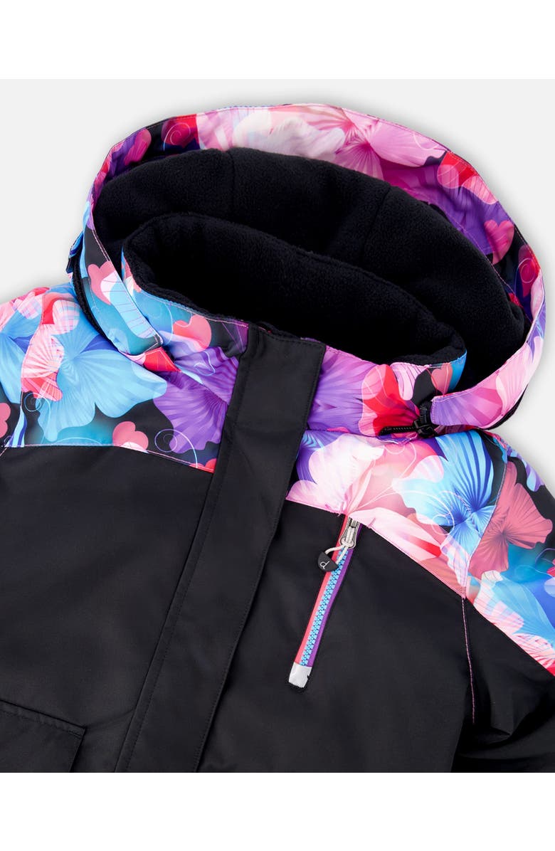 Deux par Deux Two-Piece Play Snowsuit Butterfly, Alternate, color, Black