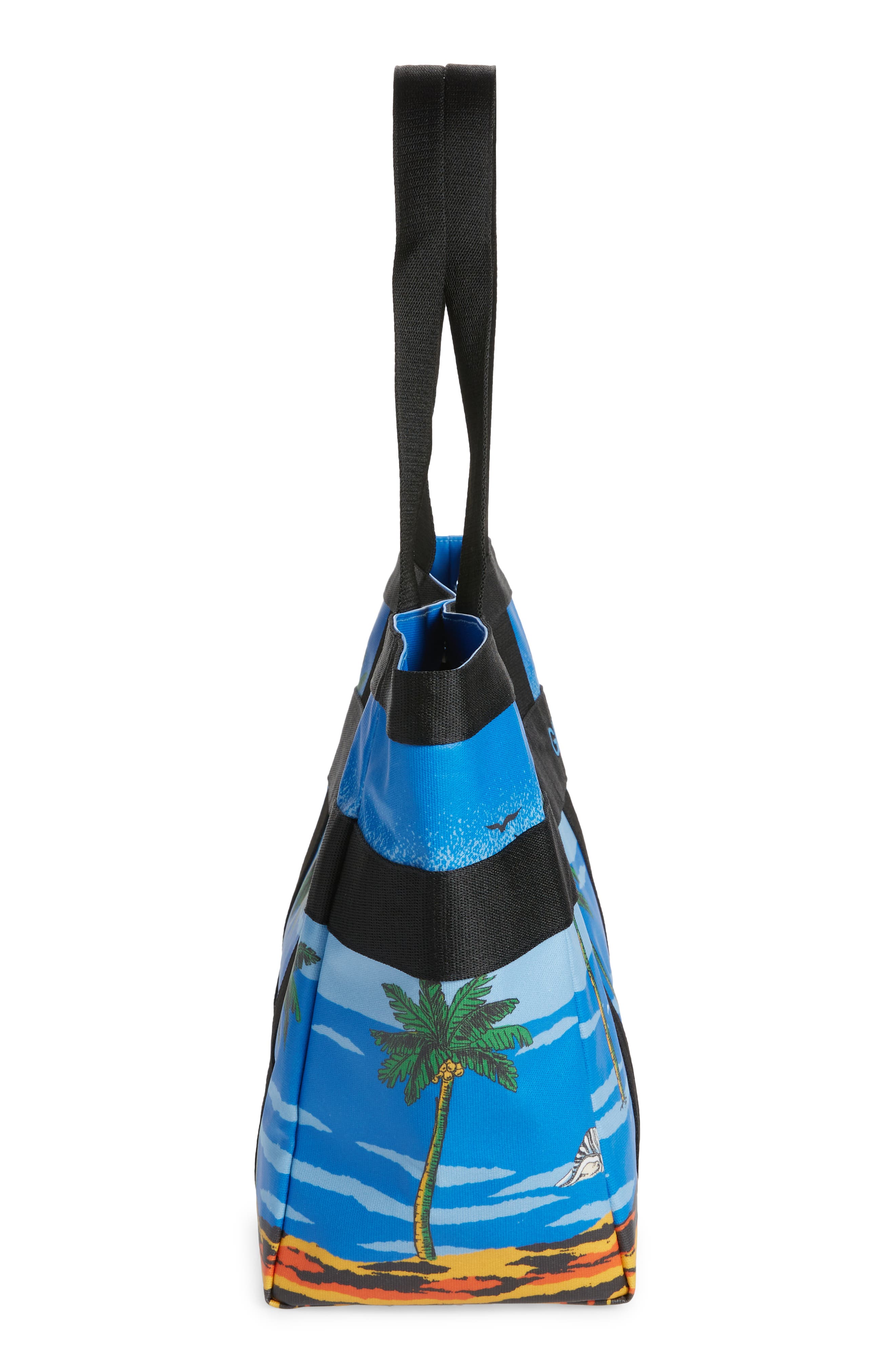 Ganni Coated Canvas Tote, Alternate, color, 